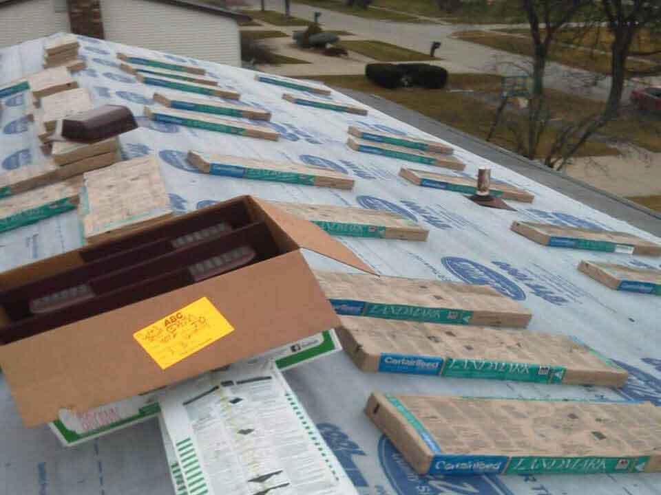Roof prepped for shingles
